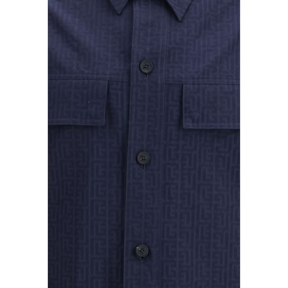 Balmain Blauer Baumwollmantel