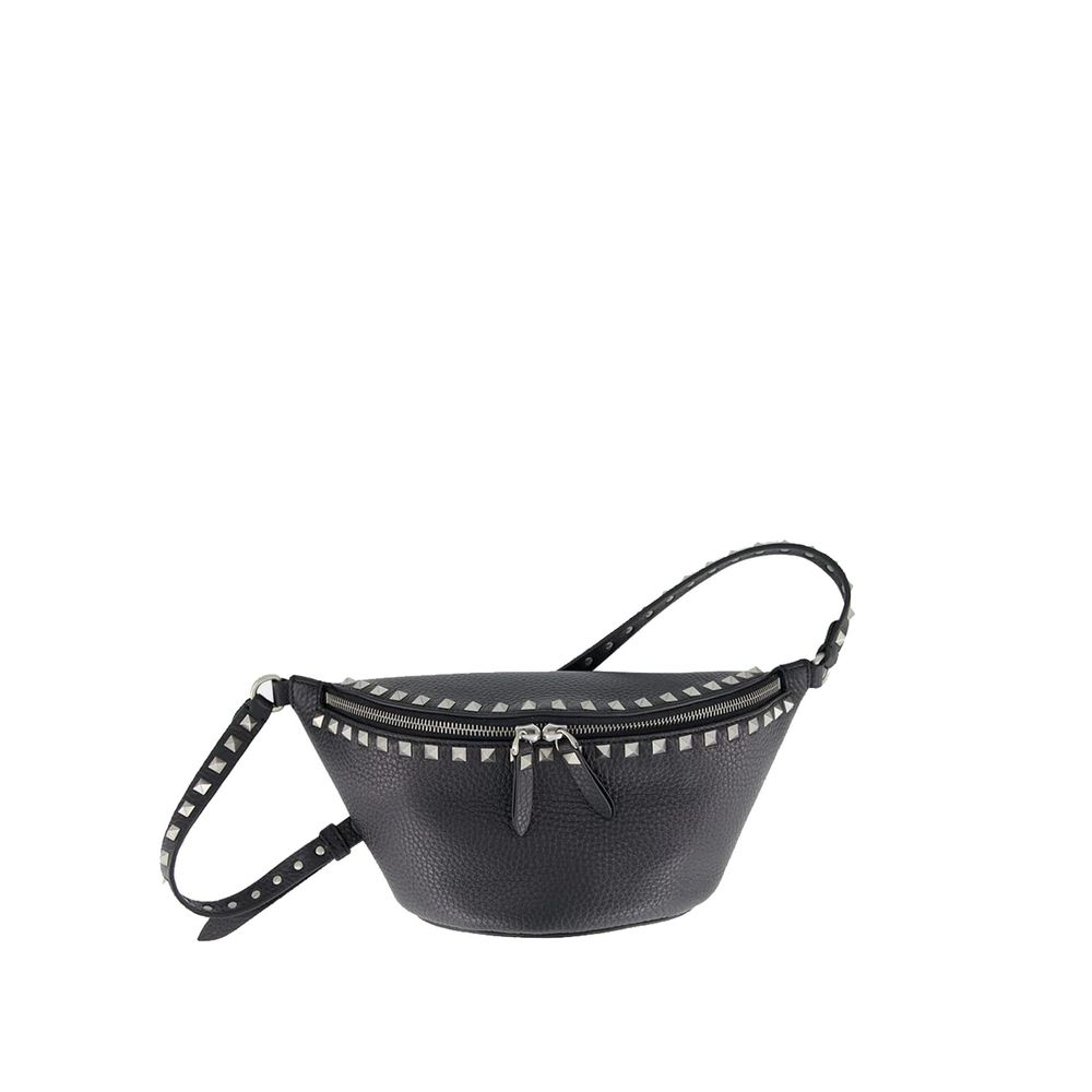 Valentino Garavani Schwarze Gürteltasche aus Kalbsleder