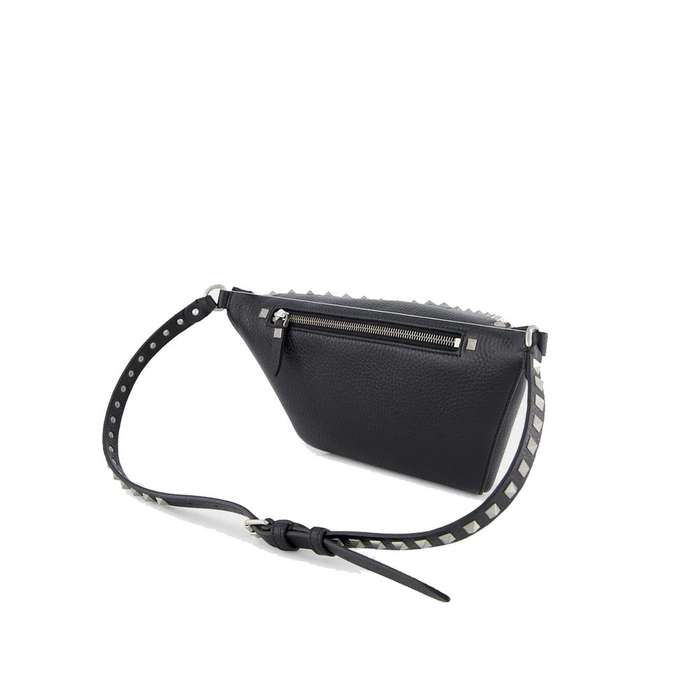 Valentino Garavani Schwarze Gürteltasche aus Kalbsleder