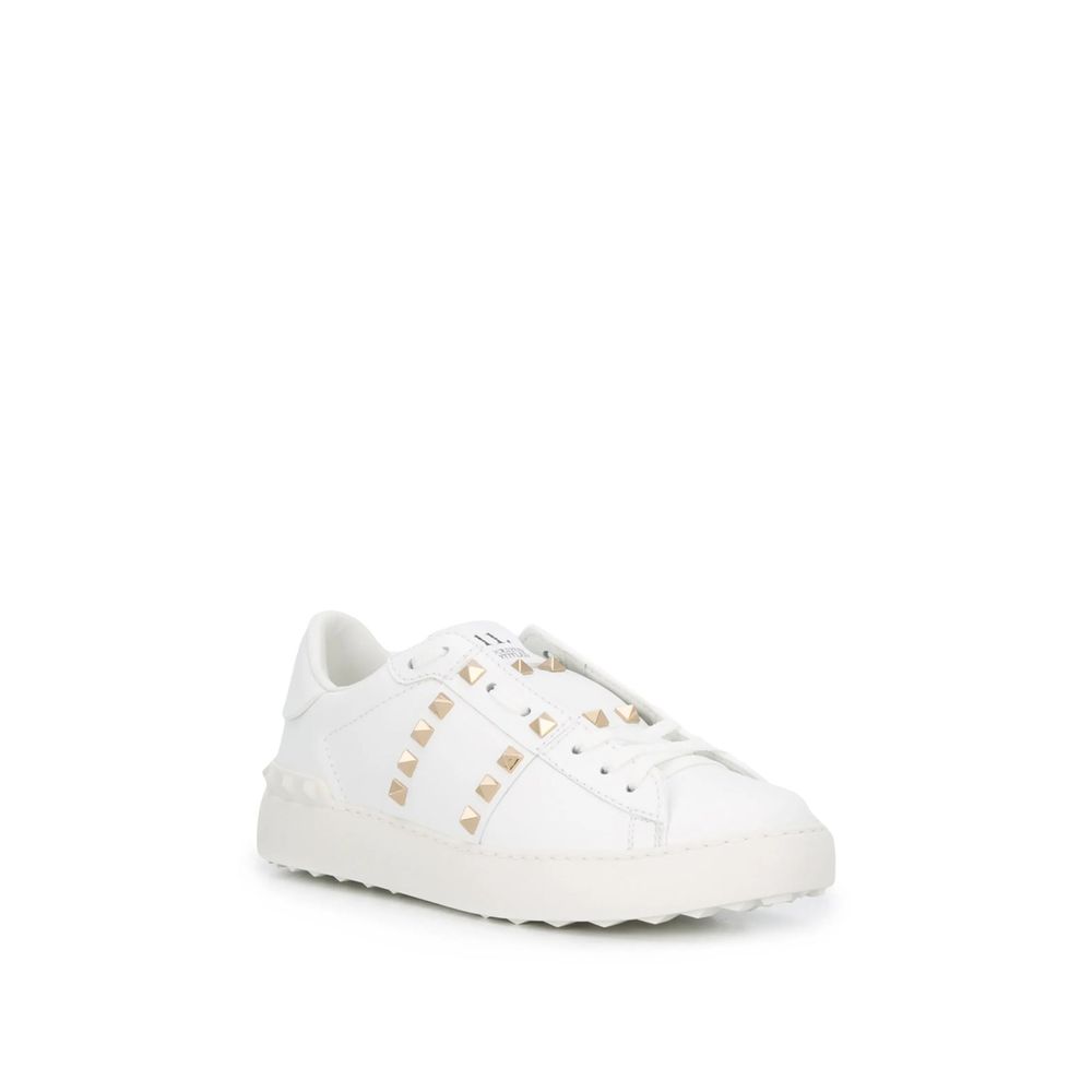 Valentino Garavani Weiße Leder Low-Top-Sneaker