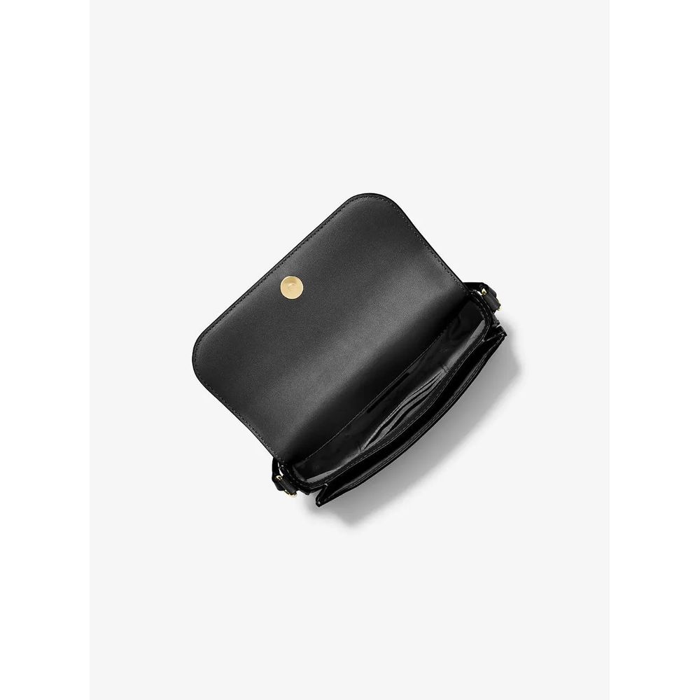 Michael Kors Schwarze Leder Umhängetasche