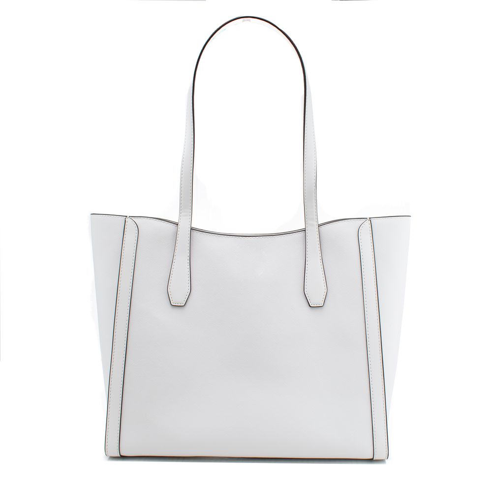 Michael Kors Weiße Canvas-Tragetasche