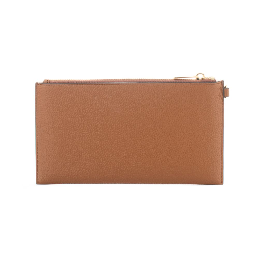 Michael Kors Schwarze Leder-Clutch