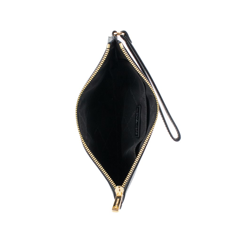 Michael Kors Schwarze Leder Pochette