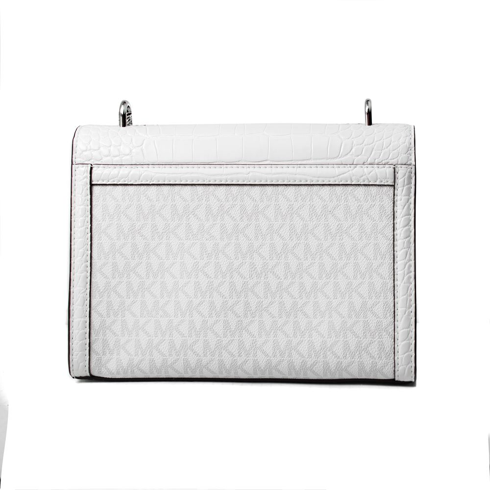 Michael Kors Weiße Canvas Umhängetasche