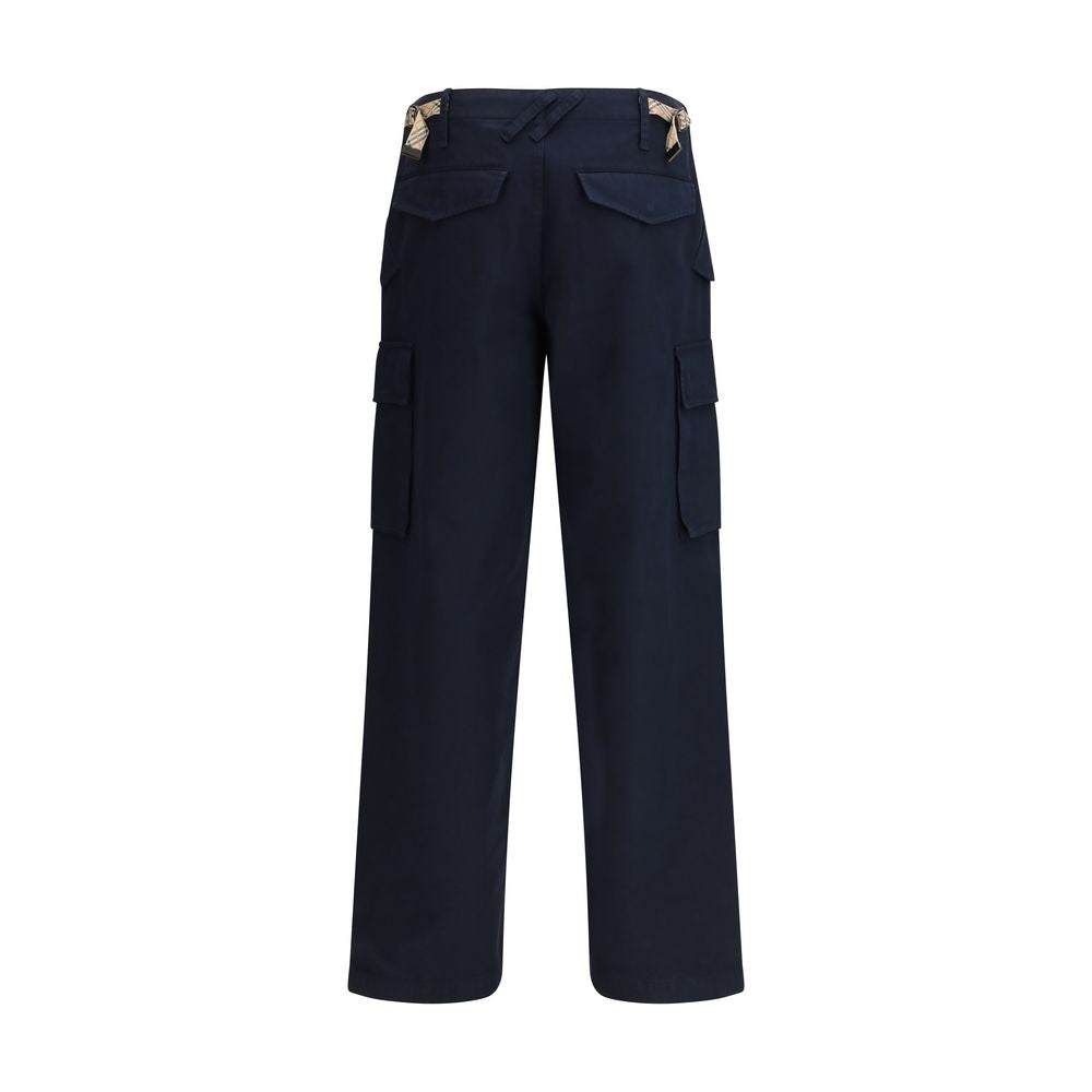 Burberry Blaue Cargo-Hose aus Baumwolle