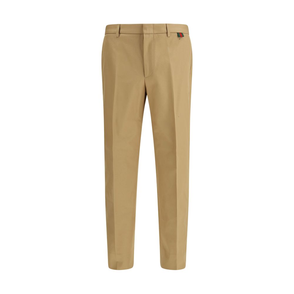 Gucci Beige Baumwollhose für den Alltag