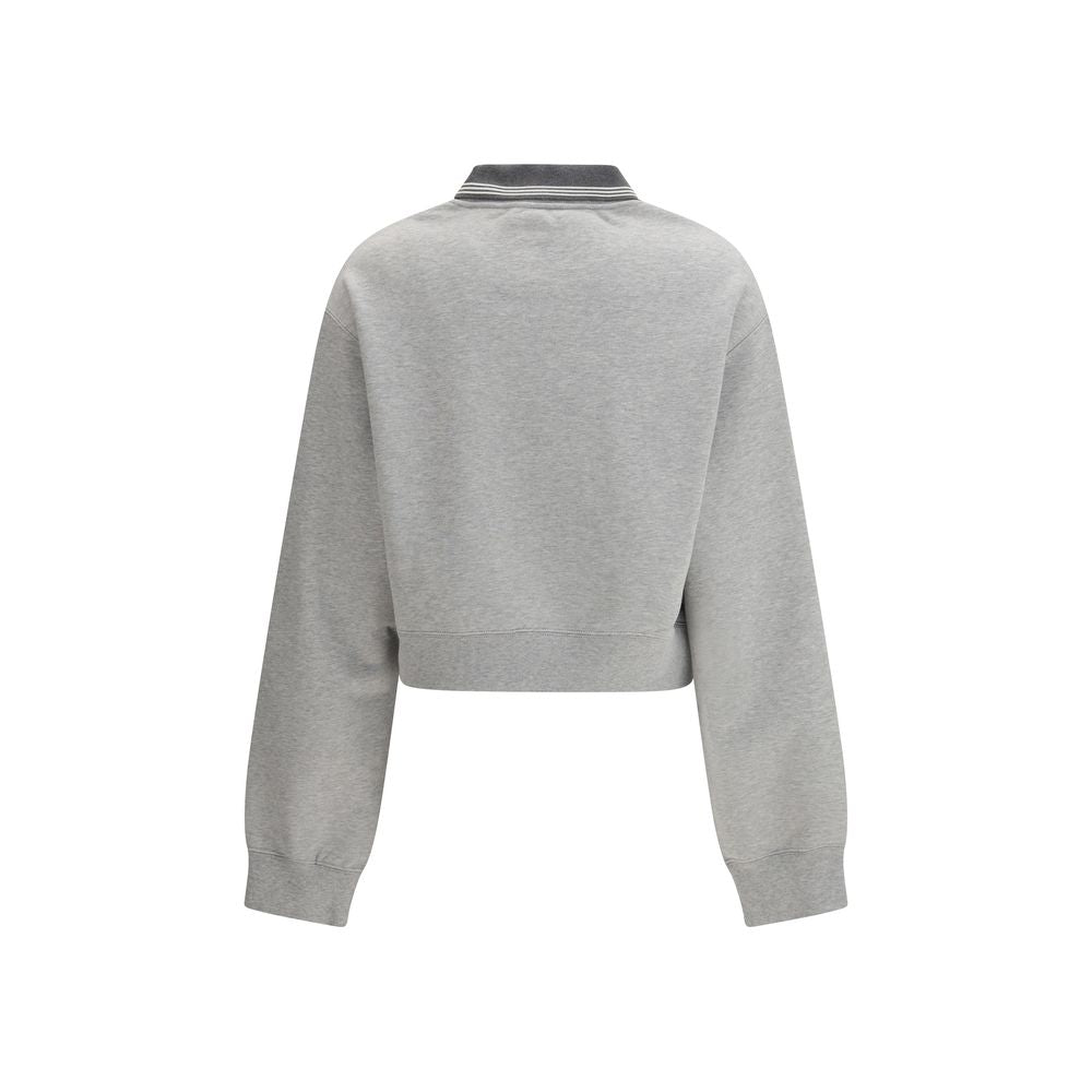 Miu Miu Graues Baumwoll-Sweatshirt