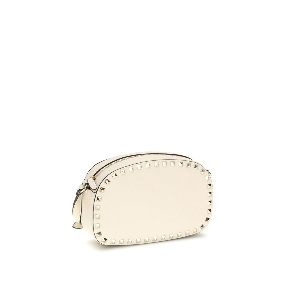 Valentino Garavani Beige Calf Leather Bos Taurus Schultertasche