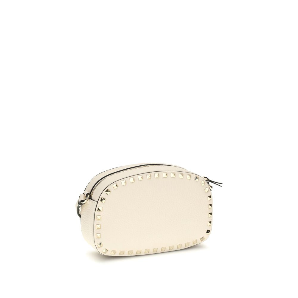 Valentino Garavani Beige Calf Leather Bos Taurus Schultertasche