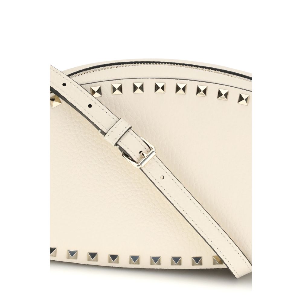 Valentino Garavani Beige Calf Leather Bos Taurus Schultertasche