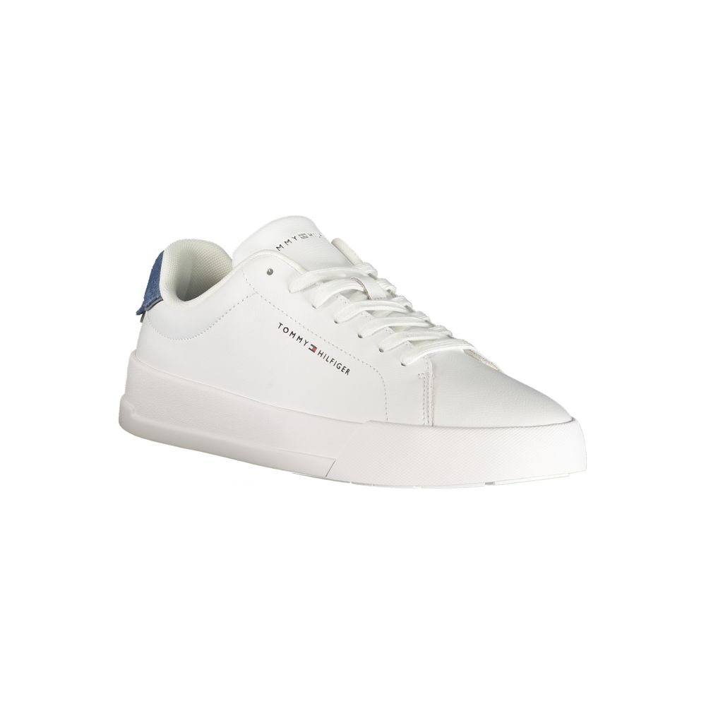 Tommy Hilfiger Weißer Herren-Sneaker aus Polyurethan