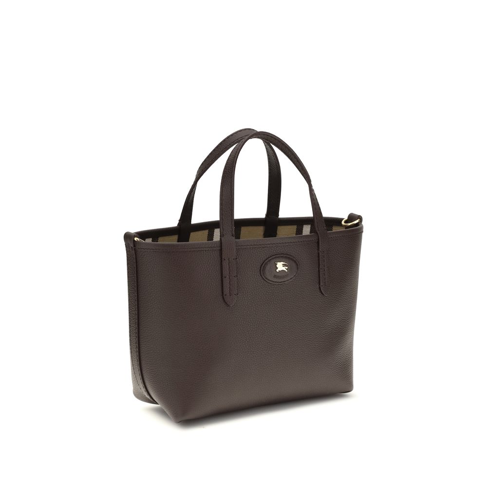 Burberry Beige Calf Leather Bos Taurus Schultertasche