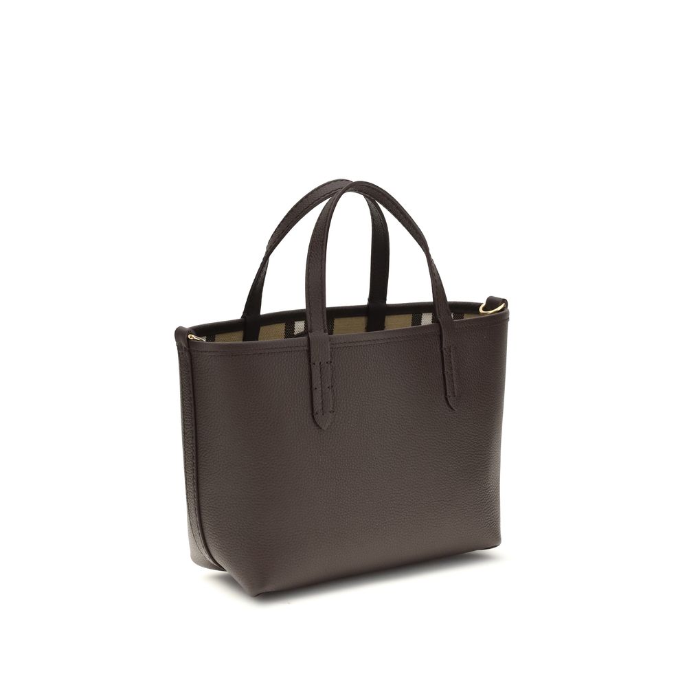 Burberry Beige Calf Leather Bos Taurus Schultertasche