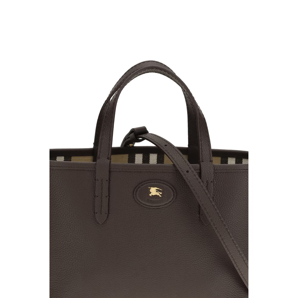 Burberry Beige Calf Leather Bos Taurus Schultertasche