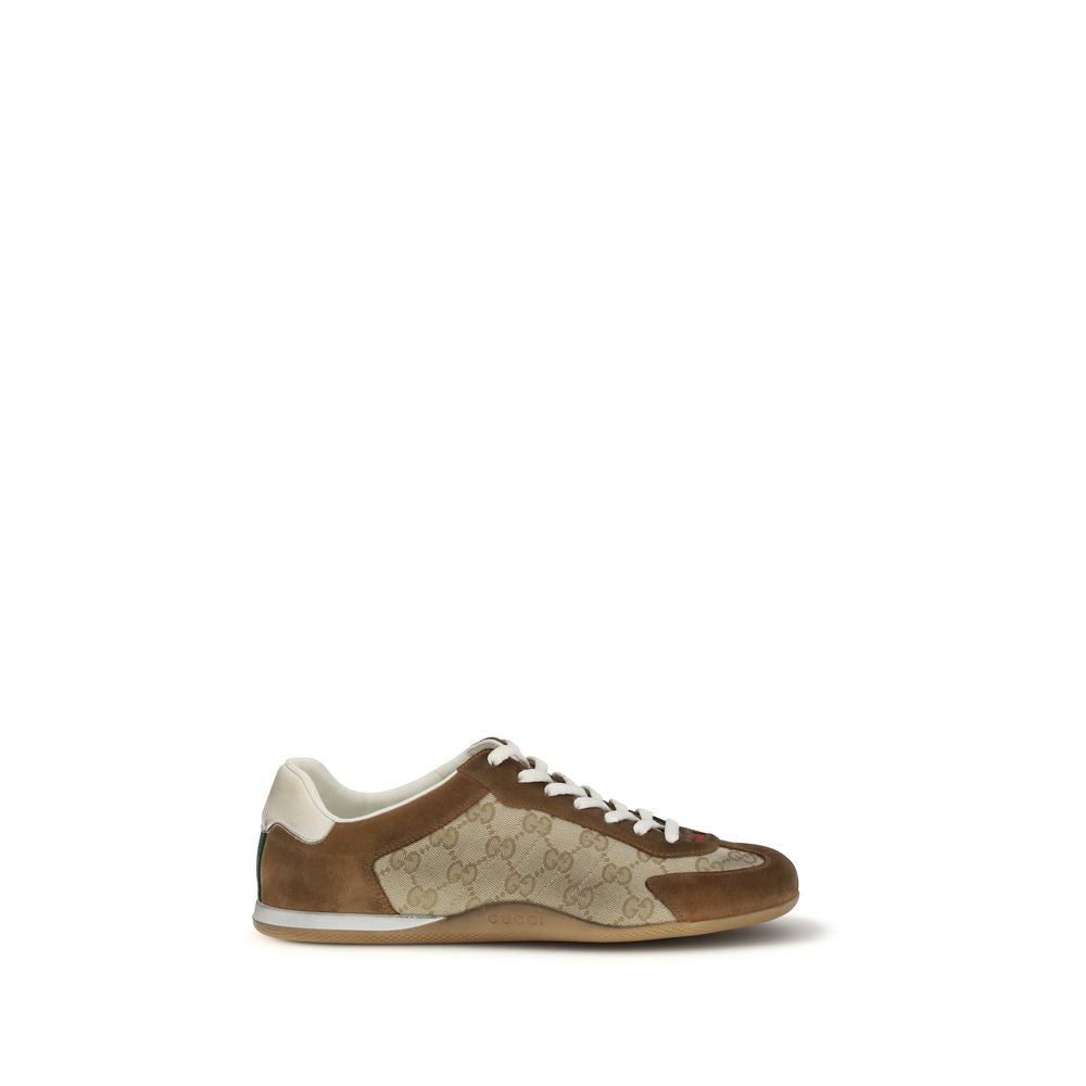 Gucci Braune Kalbsleder Bos Taurus Sneaker
