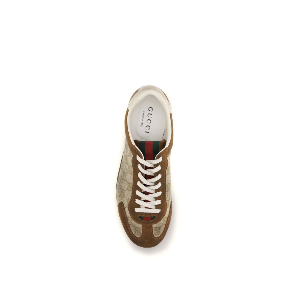 Gucci Braune Kalbsleder Bos Taurus Sneaker