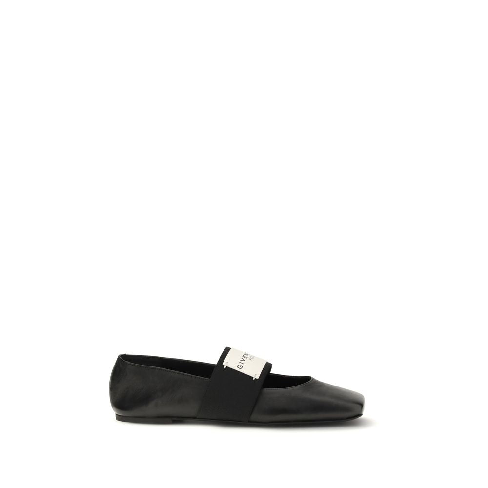 Givenchy Schwarze Lammleder Ballerinas Ovis Aries Aries