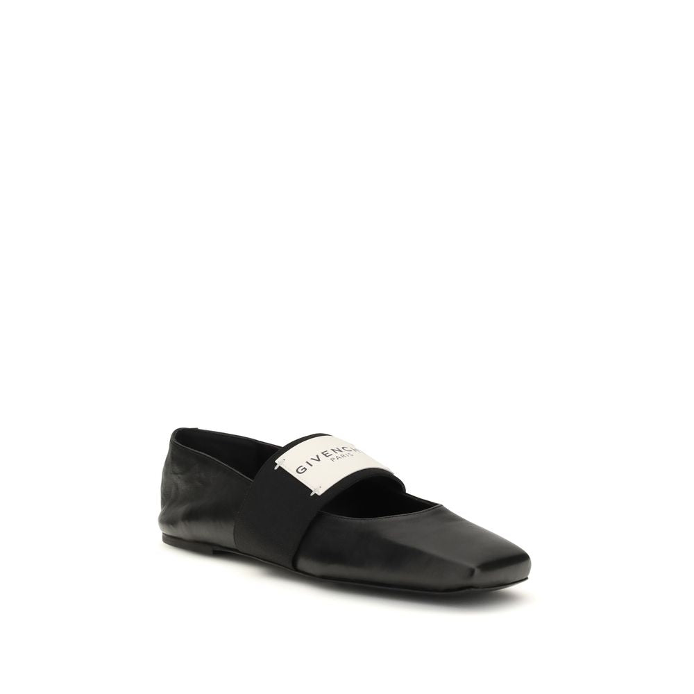 Givenchy Schwarze Lammleder Ballerinas Ovis Aries Aries