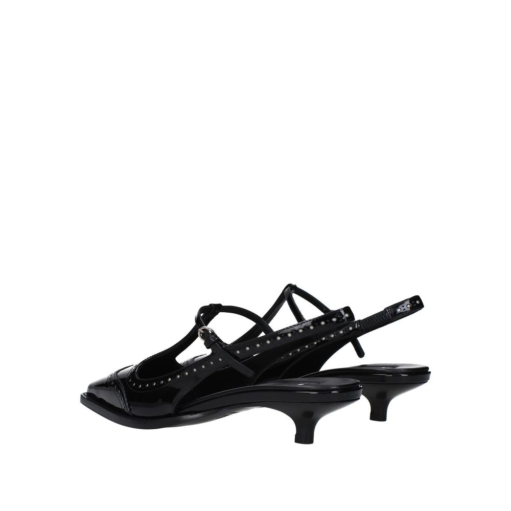Miu Miu Schwarze Pumps aus Kalbsleder mit mittlerem Absatz