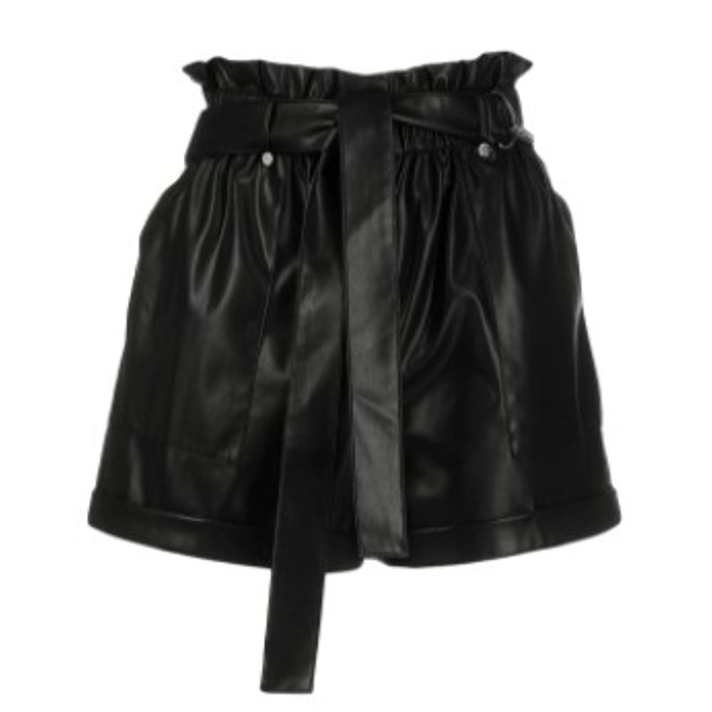 Patrizia Pepe Schwarze Shorts aus Polyethylen