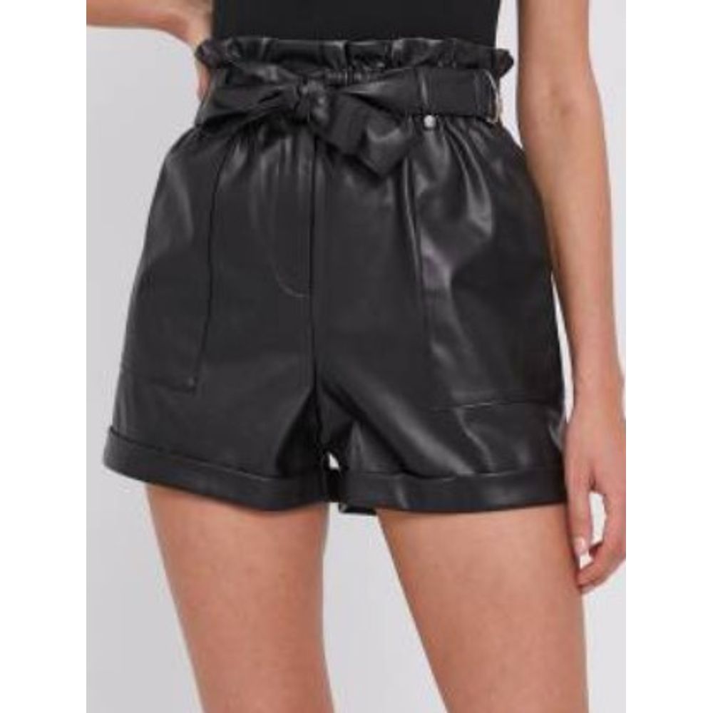 Patrizia Pepe Schwarze Shorts aus Polyethylen