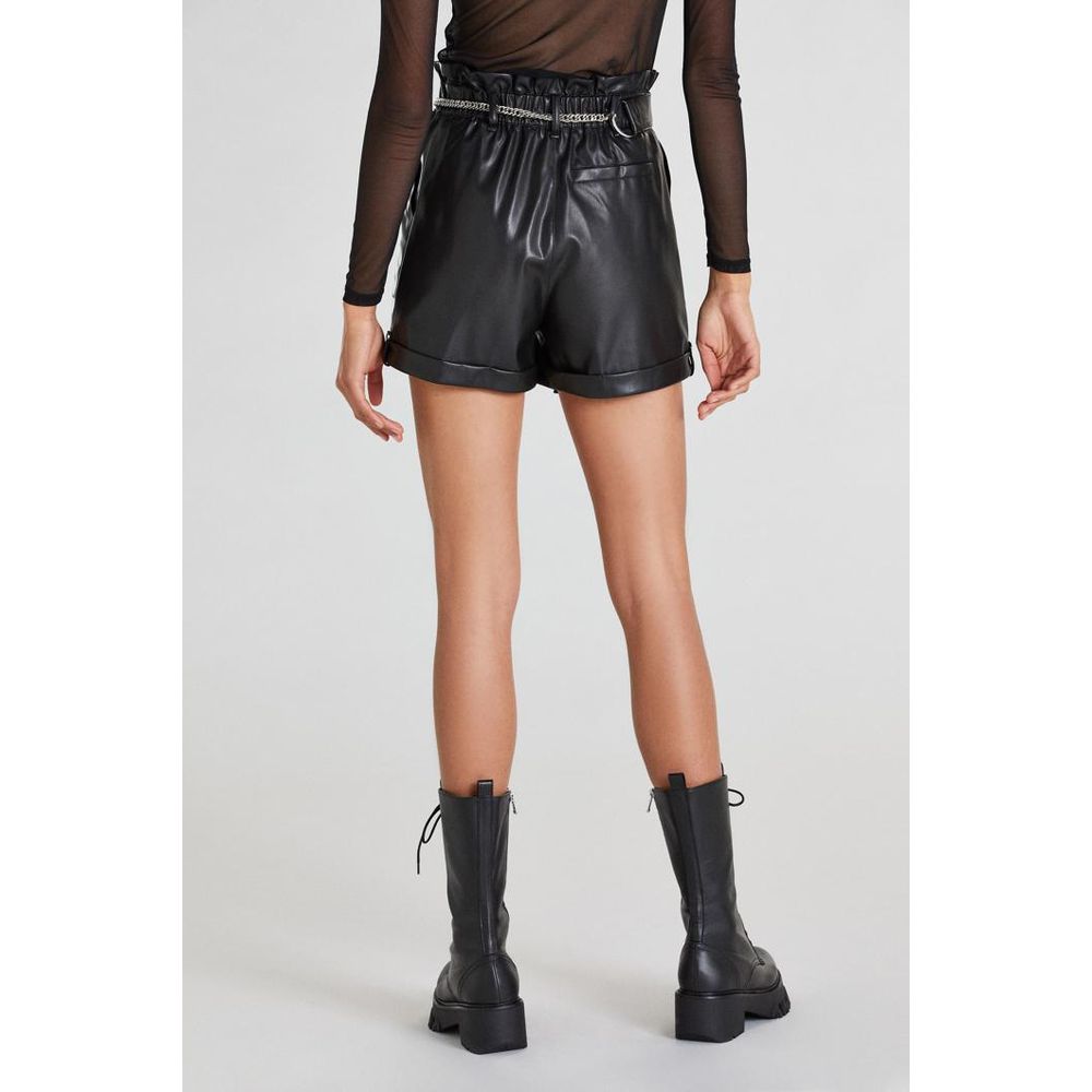Patrizia Pepe Schwarze Shorts aus Polyethylen