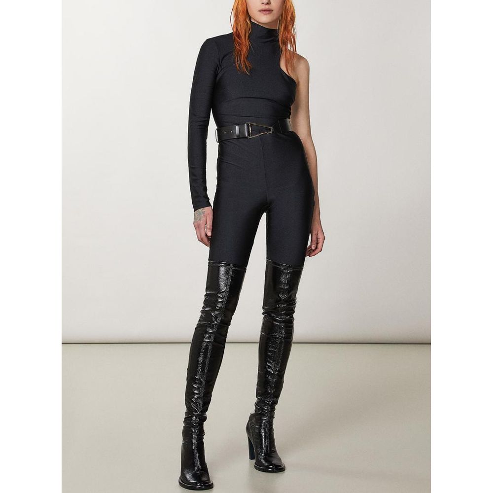Patrizia Pepe Schwarzer Polyamid-Jumpsuit