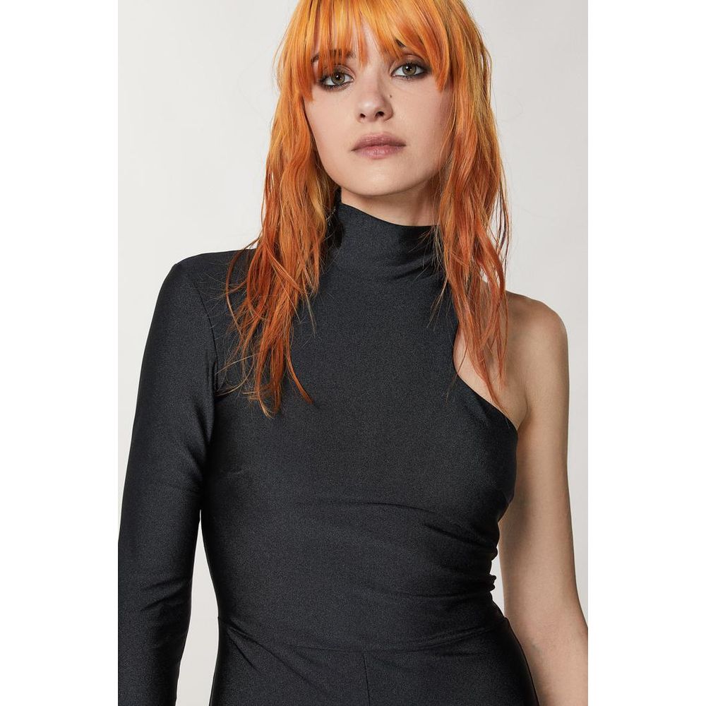 Patrizia Pepe Schwarzer Polyamid-Jumpsuit