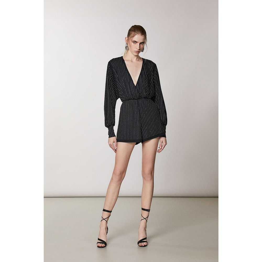 Patrizia Pepe Schwarzer Jumpsuit aus Polyester