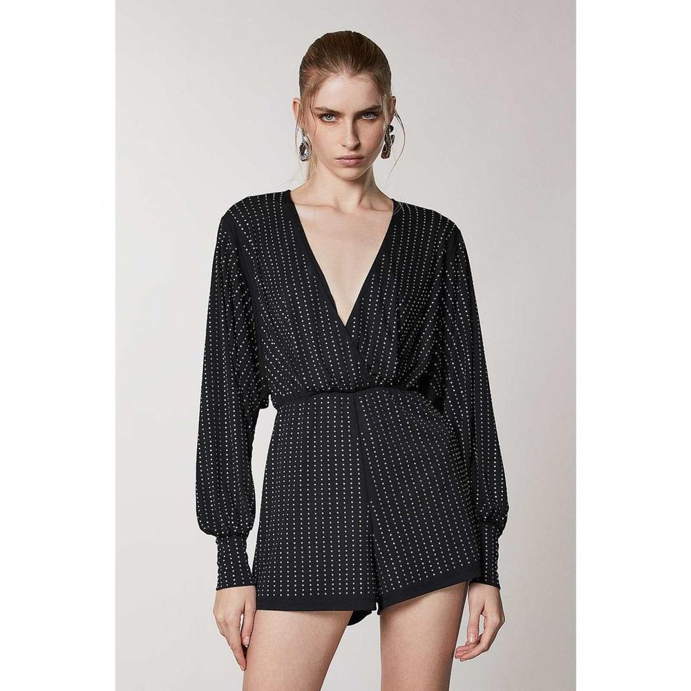 Patrizia Pepe Schwarzer Jumpsuit aus Polyester