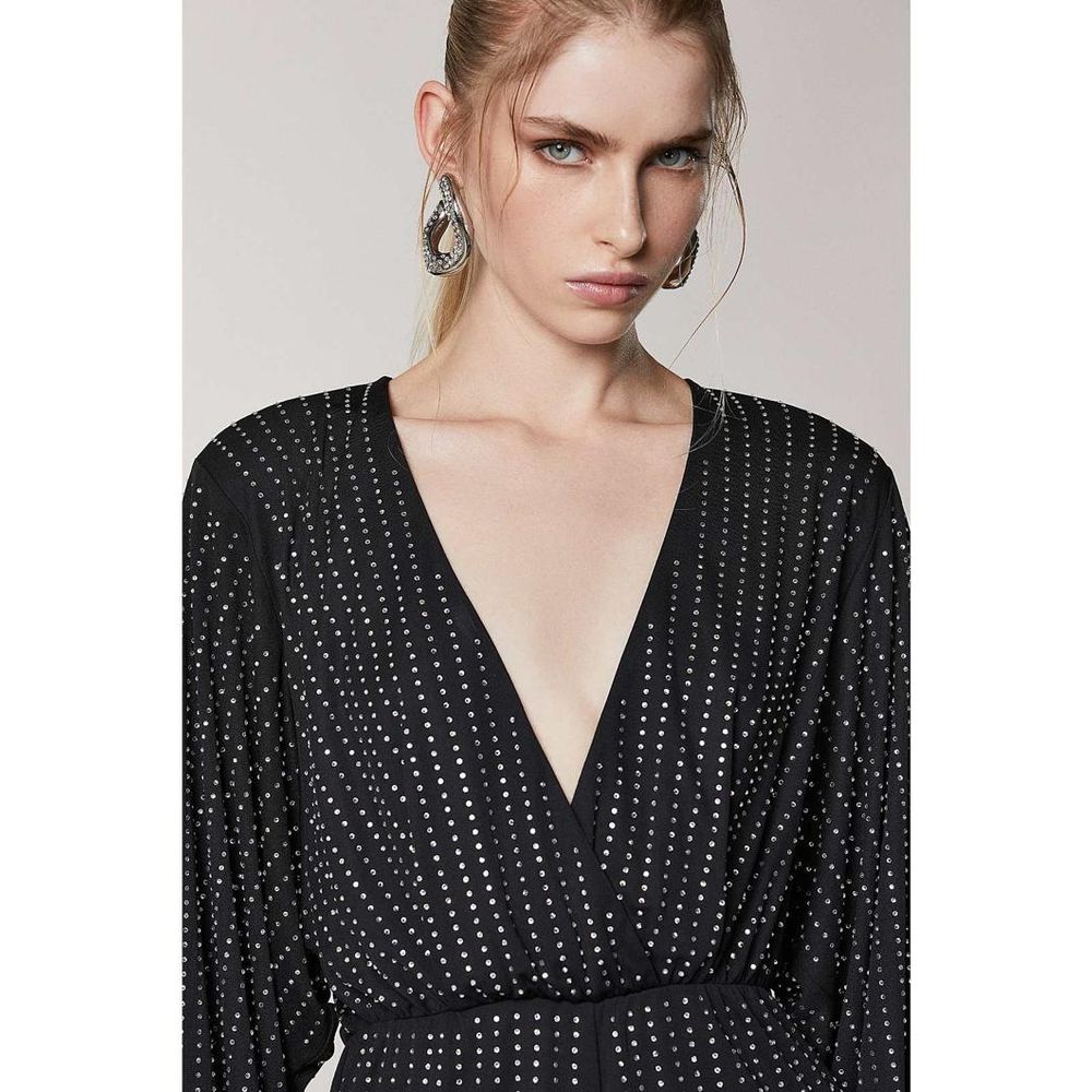 Patrizia Pepe Schwarzer Jumpsuit aus Polyester