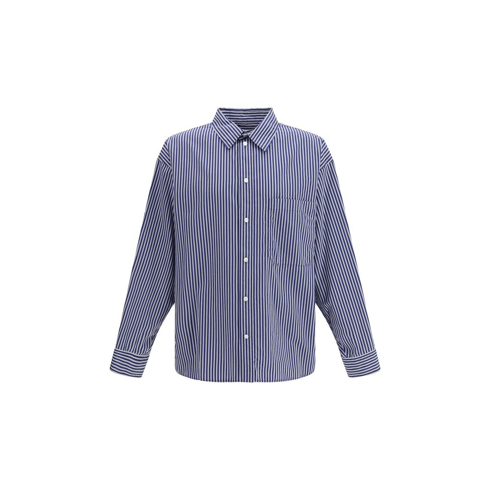 Balenciaga Blaues Baumwollhemd mit Muster