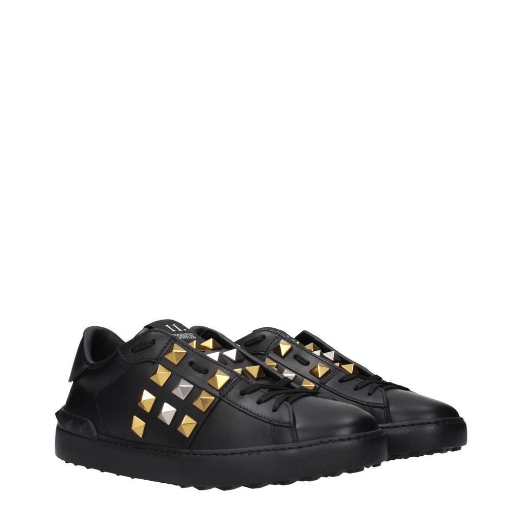 Valentino Garavani Schwarze Leder-Sneaker