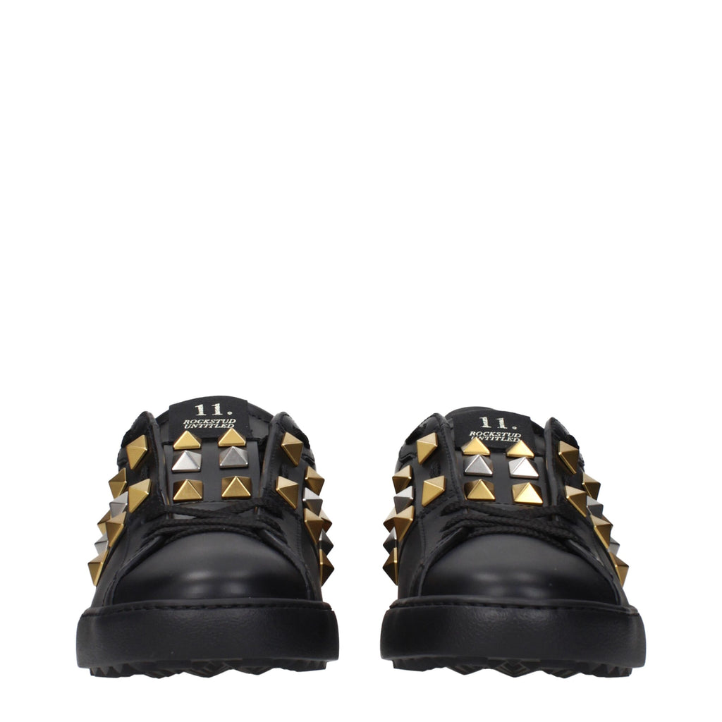 Valentino Garavani Schwarze Leder-Sneaker