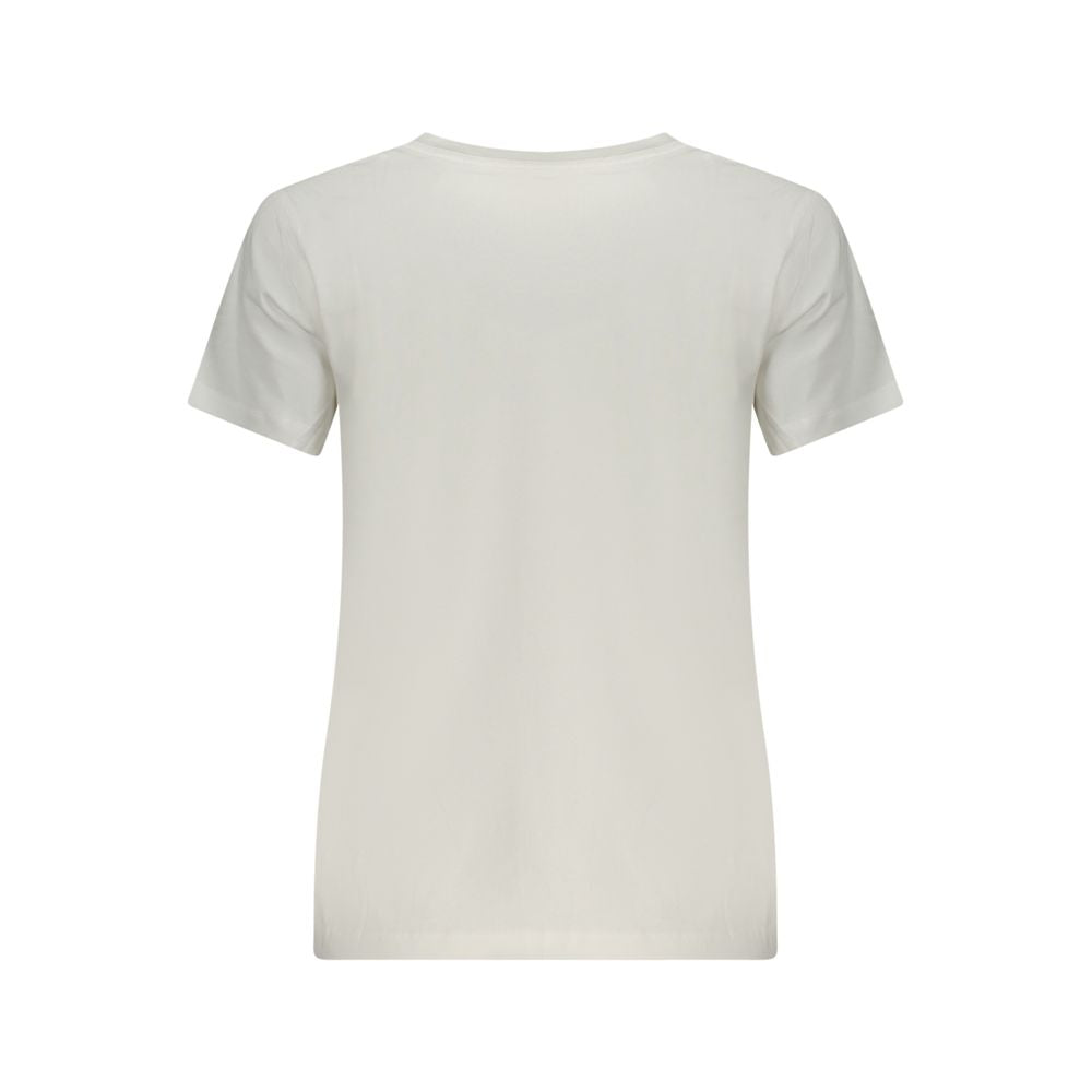 Pepe Jeans Weißes Baumwoll-T-Shirt für Damen
