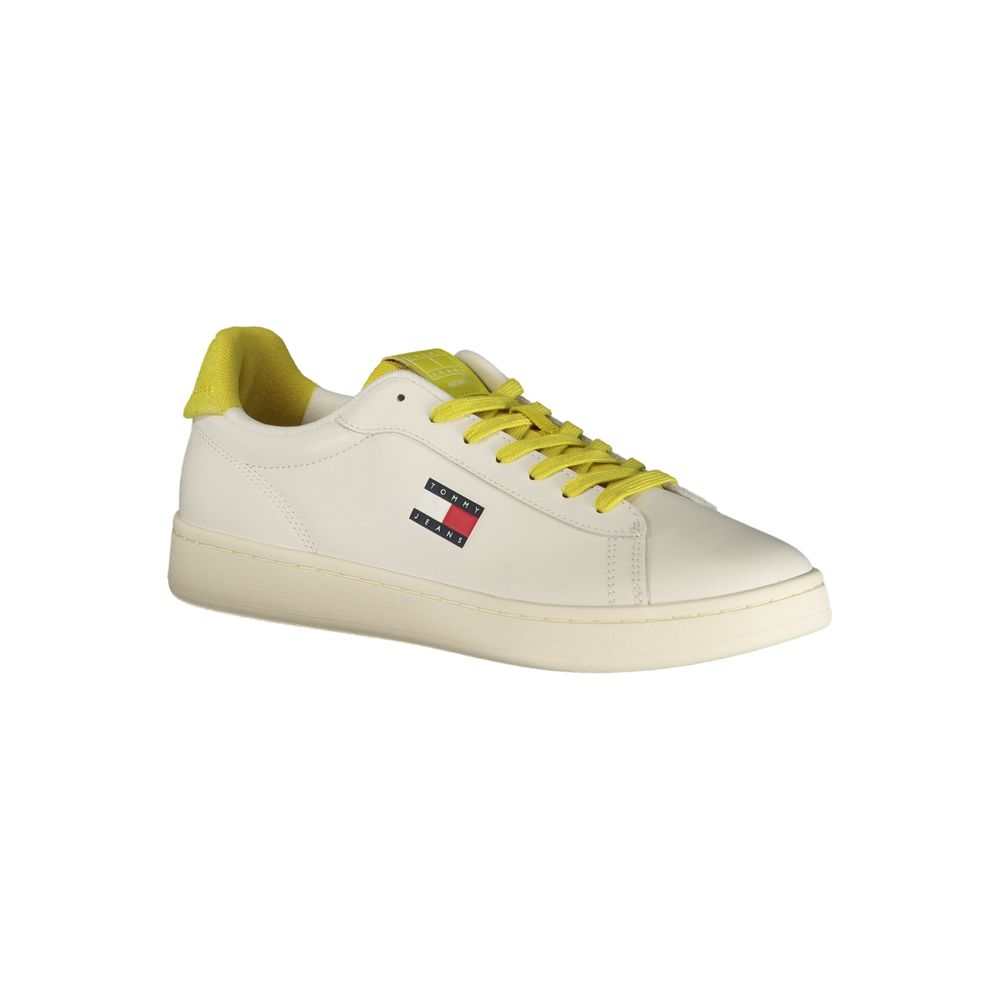 Tommy Hilfiger Bianco Herren-Sneaker aus Polyurethan