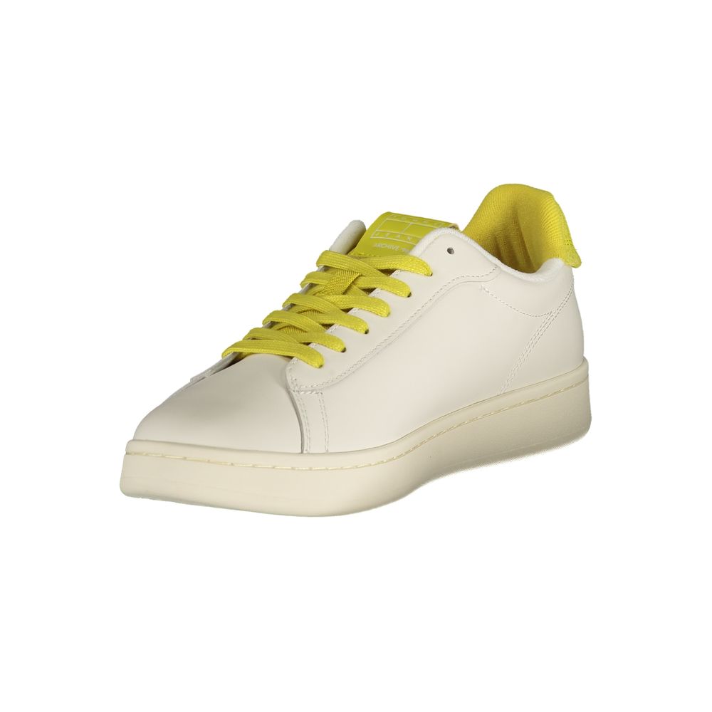 Tommy Hilfiger Bianco Herren-Sneaker aus Polyurethan
