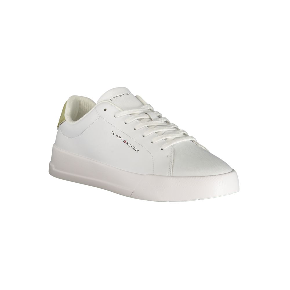 Tommy Hilfiger Bianco Polyurethan-Sneaker für Herren