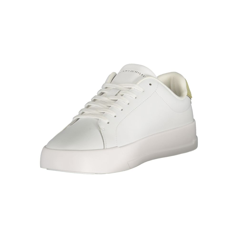 Tommy Hilfiger Bianco Polyurethan-Sneaker für Herren