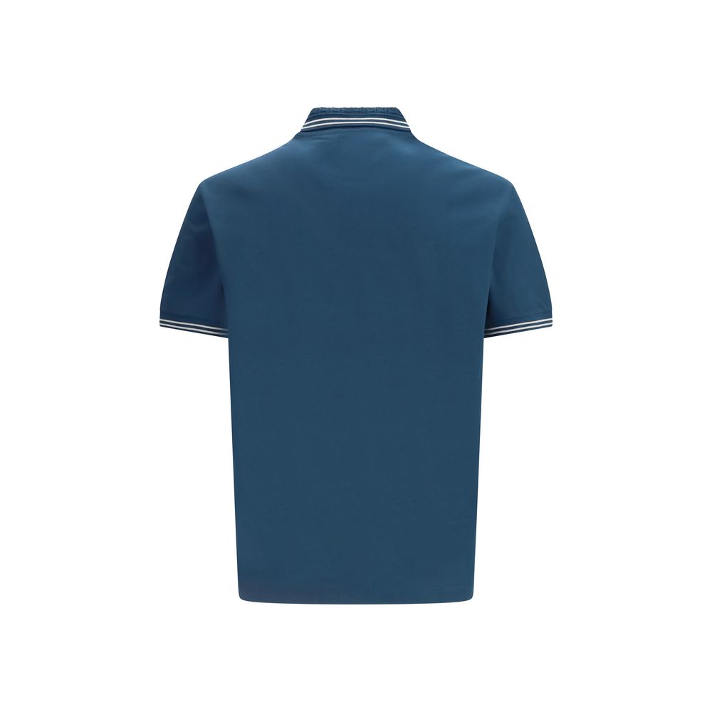 Versace Blaues Baumwoll-Poloshirt