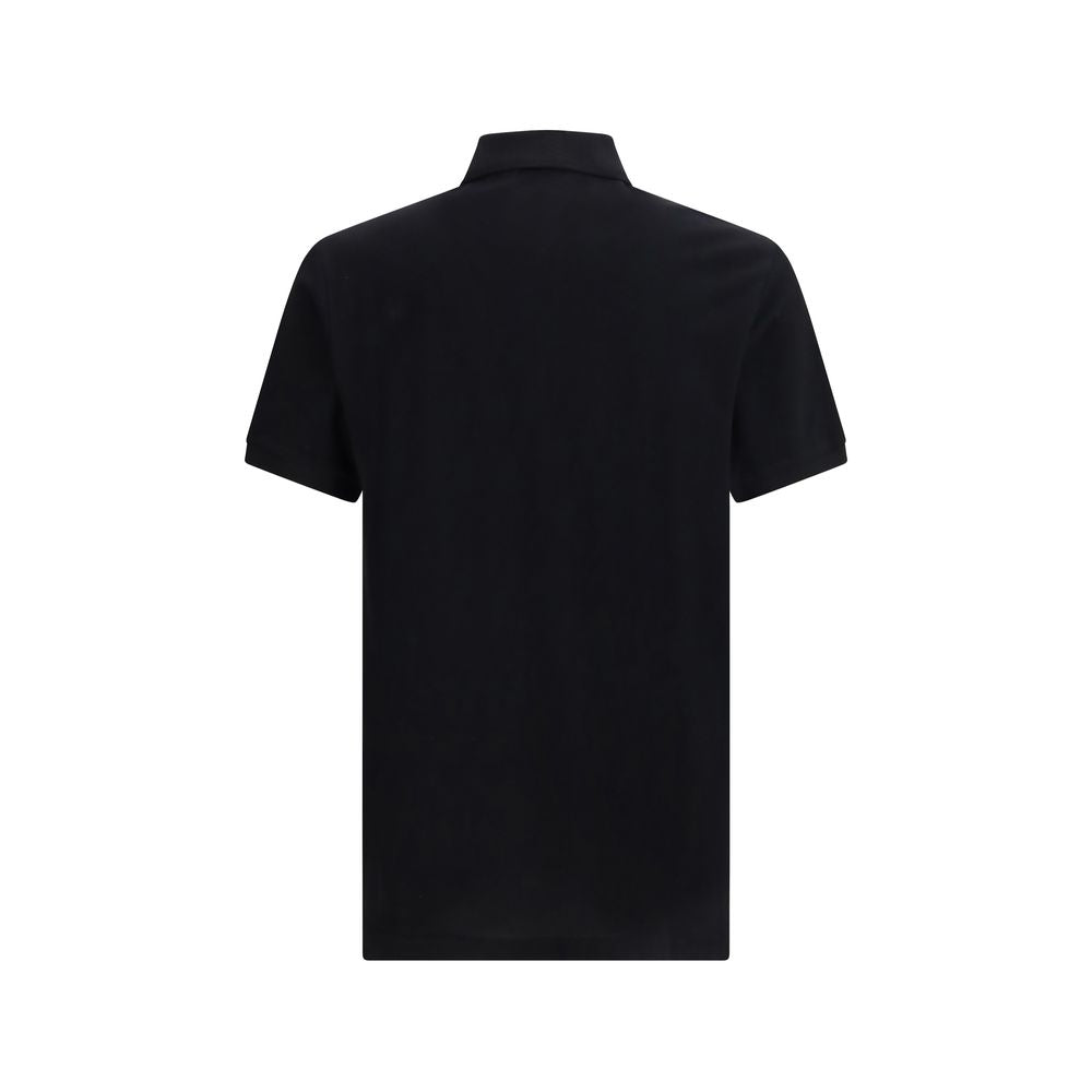 Moschino Schwarzes Polo-Shirt aus Baumwolle