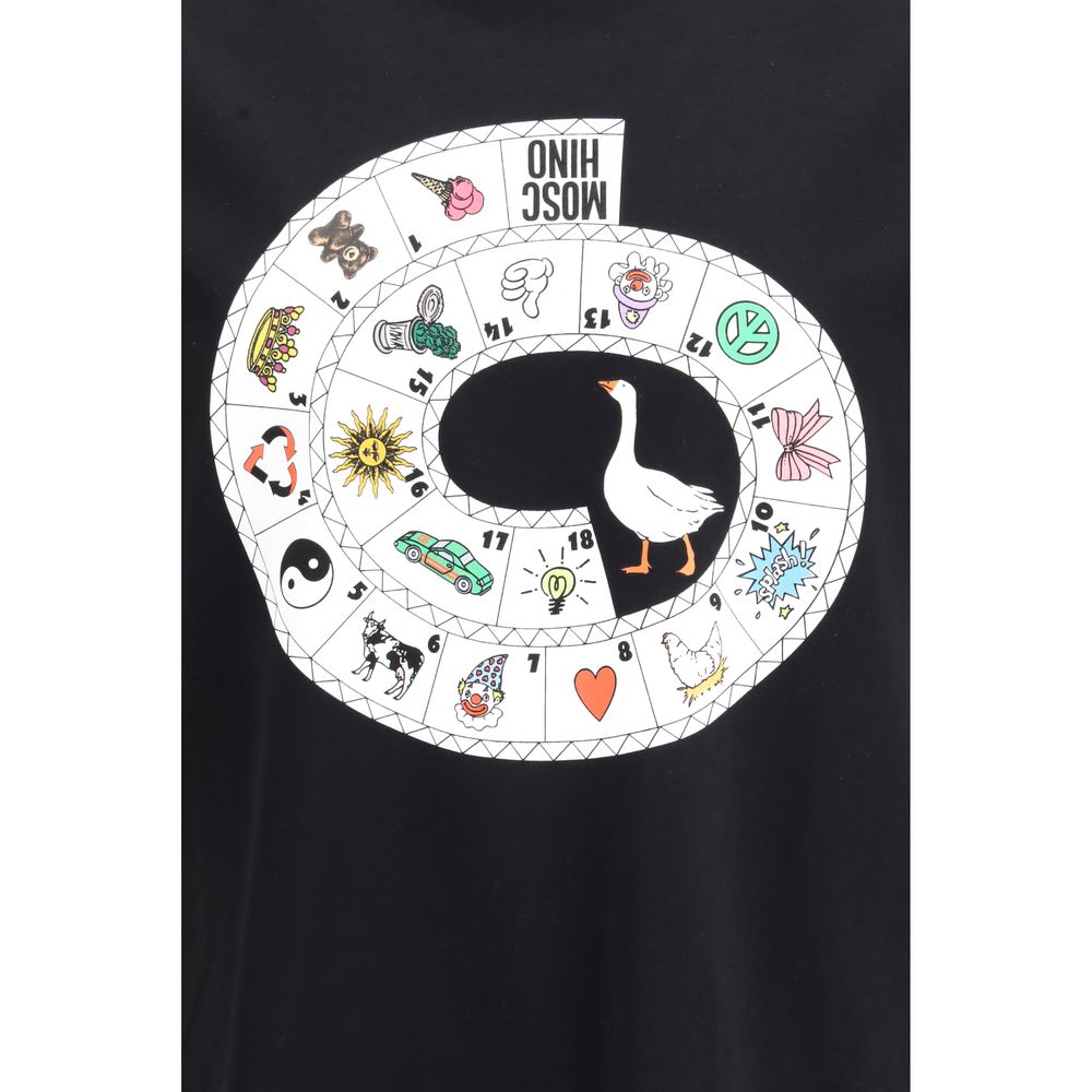 Moschino Schwarzer Body aus Baumwolle