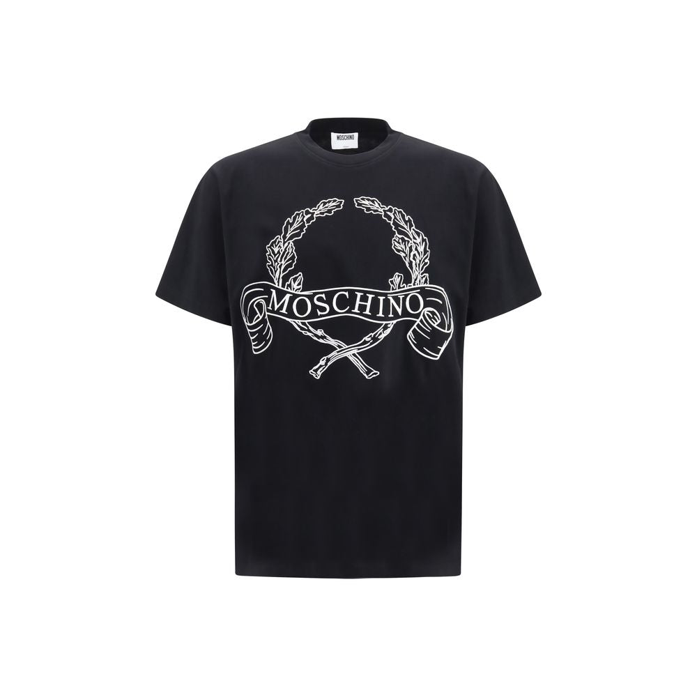 Moschino Schwarzes Baumwoll-T-Shirt