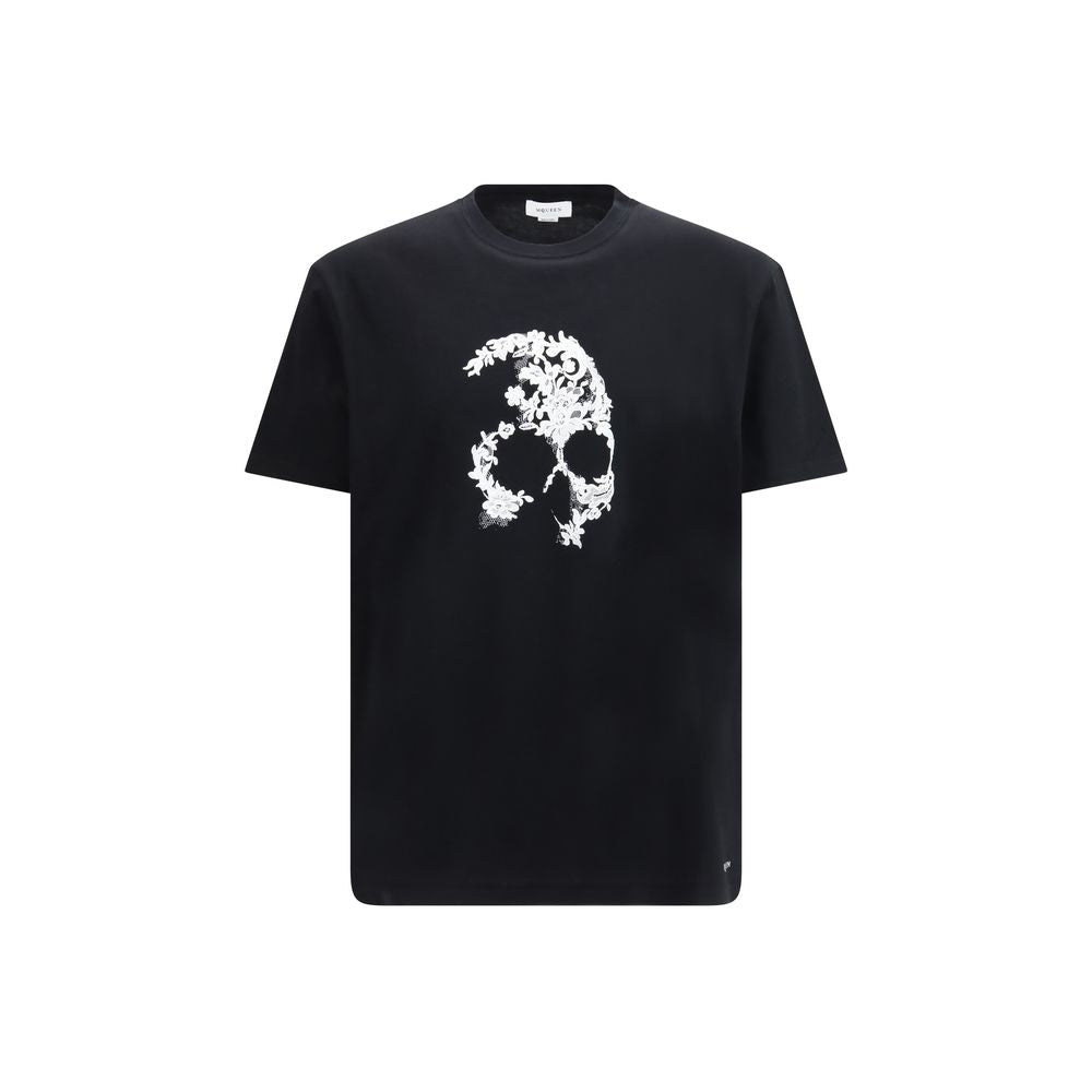 Alexander McQueen Schwarzes Baumwoll-T-Shirt