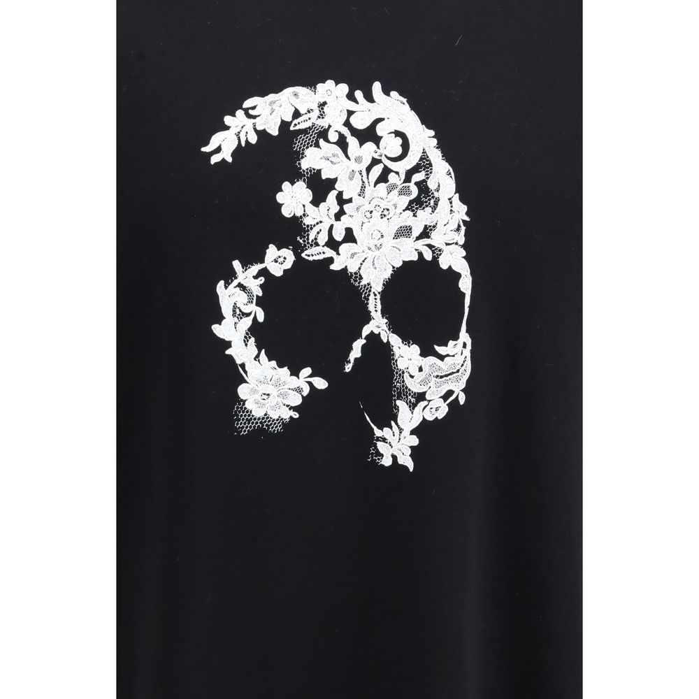 Alexander McQueen Schwarzes Baumwoll-T-Shirt