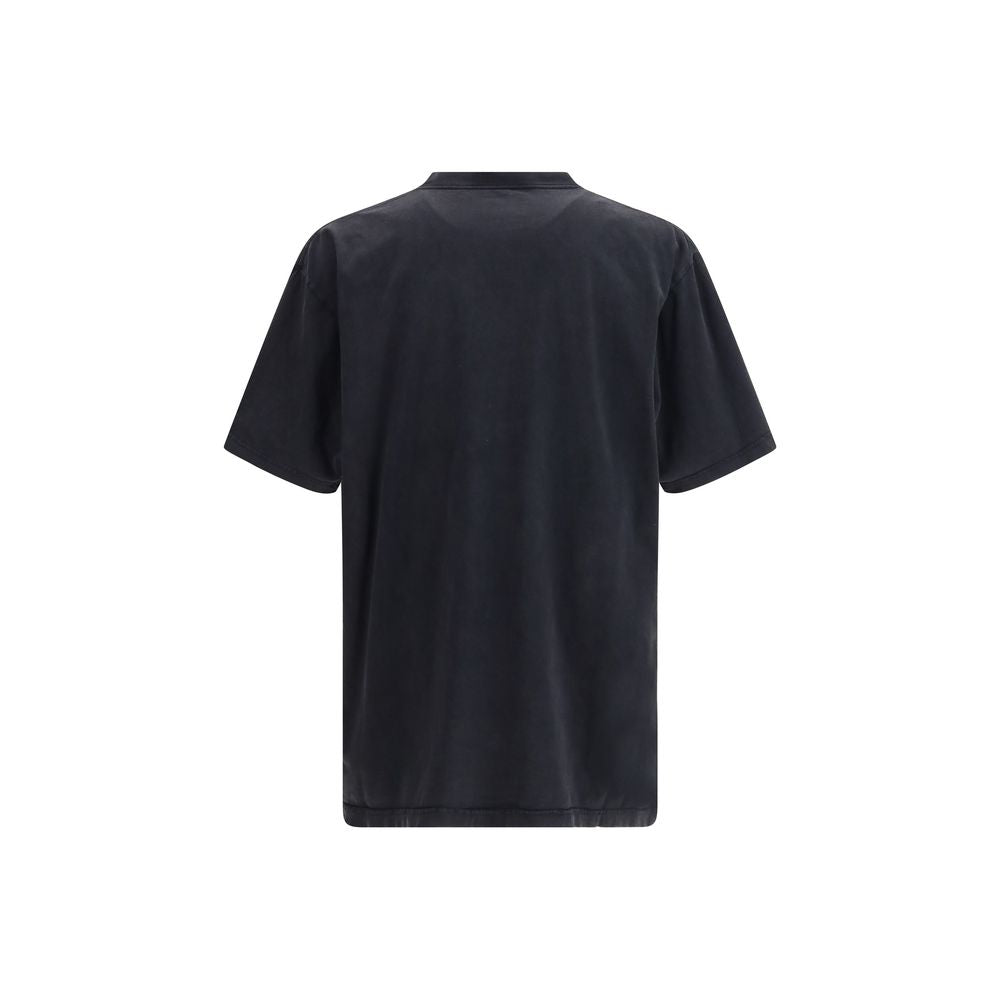 Balenciaga Schwarzes Baumwoll-T-Shirt