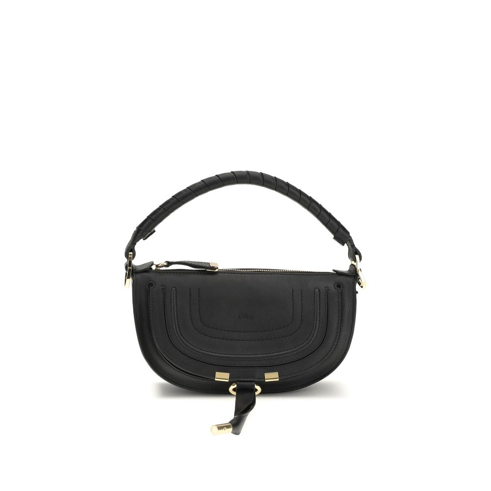 Chloé Schwarze Kalbsleder Bos Taurus Schultertasche