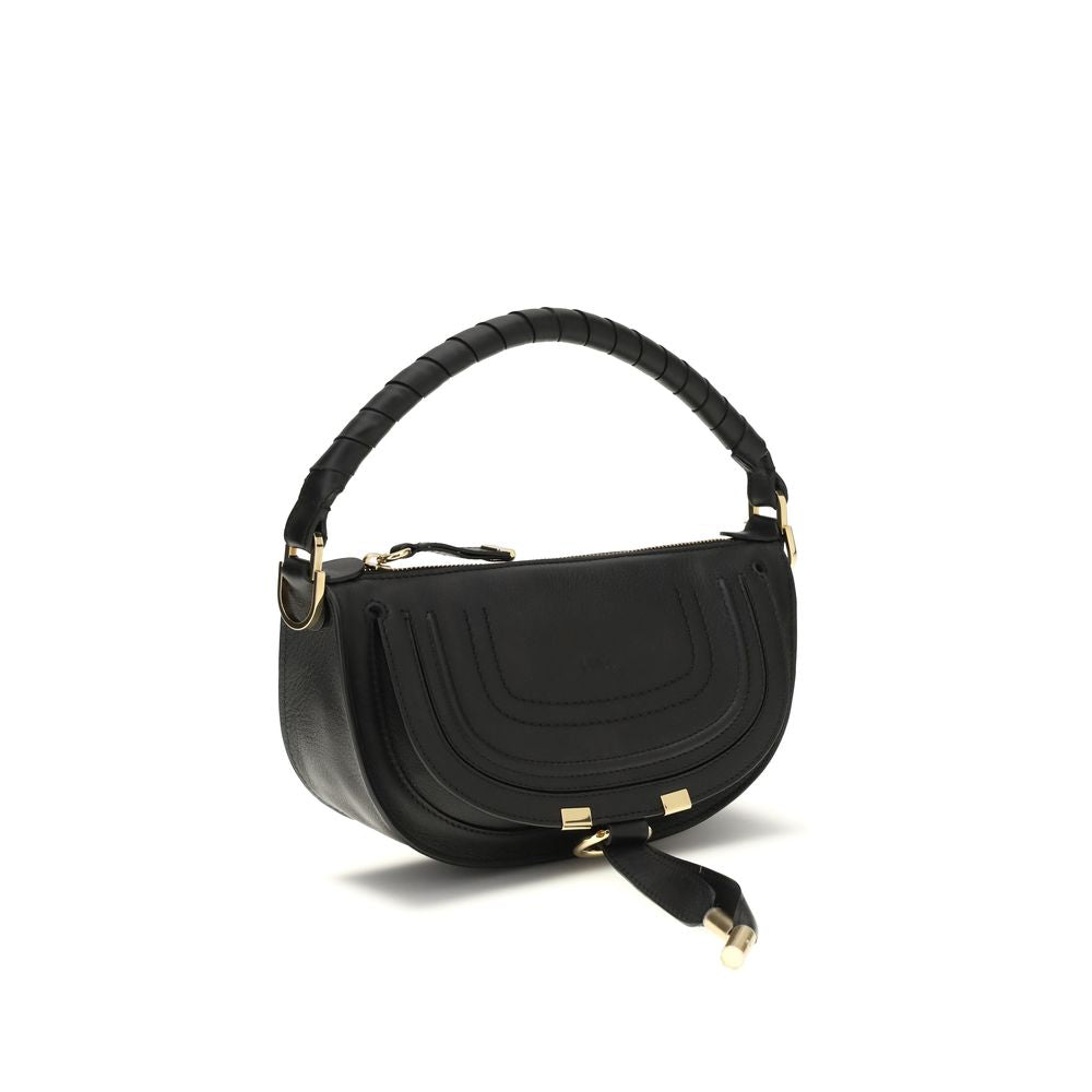 Chloé Schwarze Kalbsleder Bos Taurus Schultertasche