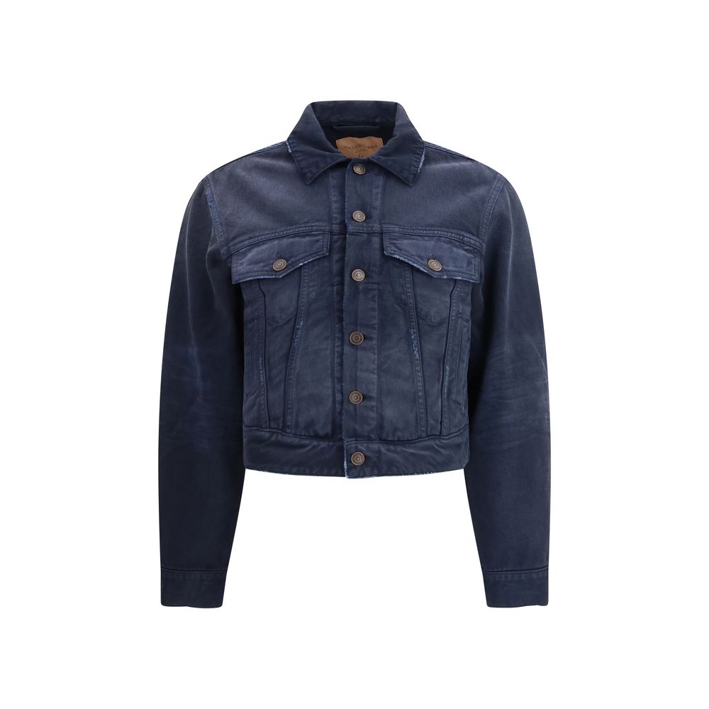 Balenciaga Blaue Baumwoll-Denimjacke